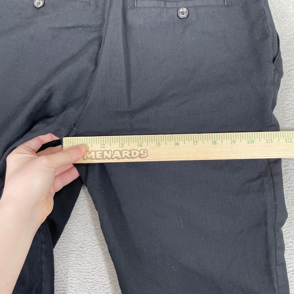 Banana Republic Dress Pants Mens 30x30 Black 100% Wool Tailored Fit Trousers